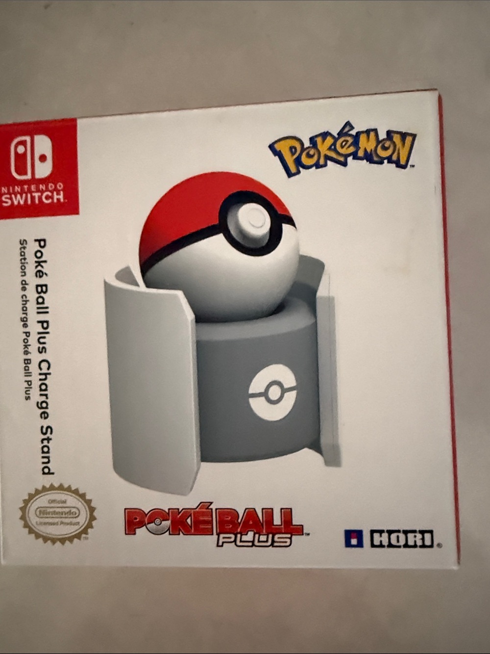 Nintendo Switch Poké Ball Plus Charging Stand - Gray/White - Picture 1 of 3